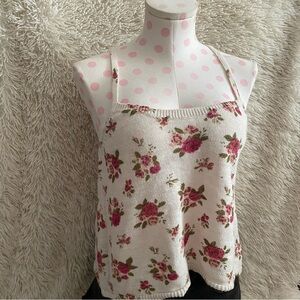 Knit Floral Tank Top